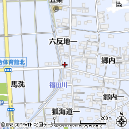 愛知県あま市西今宿六反地一28周辺の地図