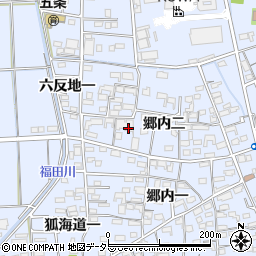 愛知県あま市西今宿郷内二20周辺の地図