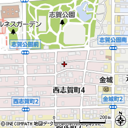 愛知県名古屋市北区西志賀町4丁目72周辺の地図