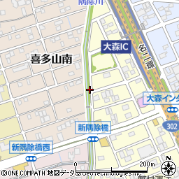 愛知県名古屋市守山区小幡中井周辺の地図