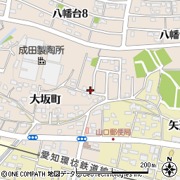 愛知県瀬戸市大坂町376周辺の地図