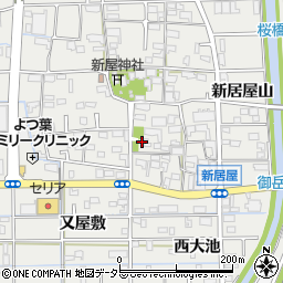 愛知県あま市新居屋郷37周辺の地図