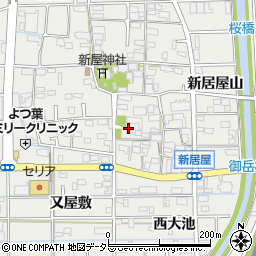 愛知県あま市新居屋郷38周辺の地図