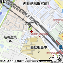 愛知県清須市西枇杷島町小場塚1258周辺の地図
