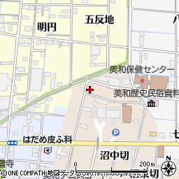 愛知県あま市木田戌亥周辺の地図