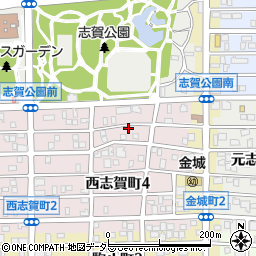 愛知県名古屋市北区西志賀町4丁目74周辺の地図