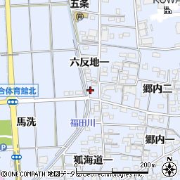 愛知県あま市西今宿六反地一30周辺の地図
