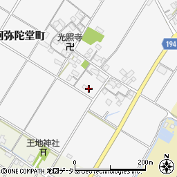 滋賀県東近江市阿弥陀堂町370周辺の地図