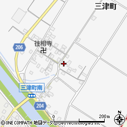 滋賀県彦根市三津町232周辺の地図