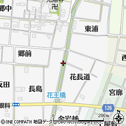 愛知県あま市花正掛入先周辺の地図