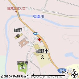 勝浦市　総野集会所周辺の地図