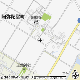 滋賀県東近江市阿弥陀堂町378周辺の地図