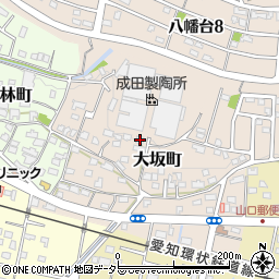 愛知県瀬戸市大坂町286周辺の地図
