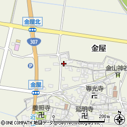 滋賀県犬上郡甲良町金屋330-1周辺の地図