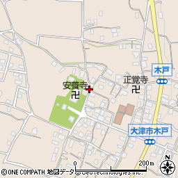 滋賀県大津市木戸周辺の地図