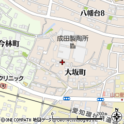 愛知県瀬戸市大坂町304周辺の地図