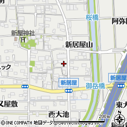 愛知県あま市新居屋郷56周辺の地図