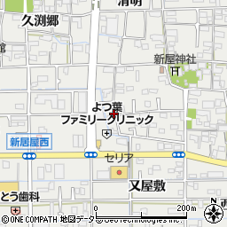 愛知県あま市新居屋郷102周辺の地図