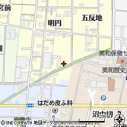 愛知県あま市中橋明円51周辺の地図