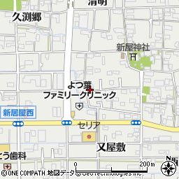 愛知県あま市新居屋郷5周辺の地図