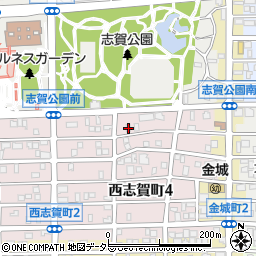 愛知県名古屋市北区西志賀町4丁目80周辺の地図