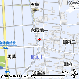 愛知県あま市西今宿六反地一周辺の地図