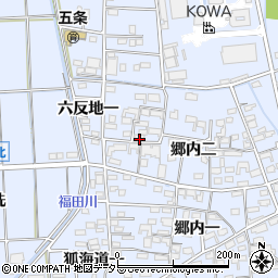 愛知県あま市西今宿郷内二17周辺の地図