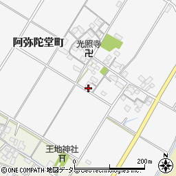 滋賀県東近江市阿弥陀堂町374周辺の地図