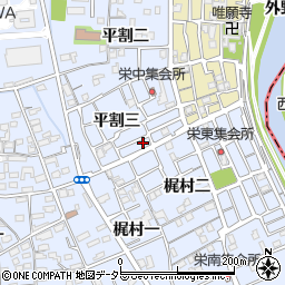 愛知県あま市西今宿平割三15-17周辺の地図