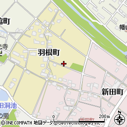 愛知県瀬戸市羽根町45周辺の地図