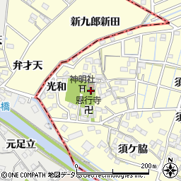 須ヶ脇老人憩の家周辺の地図