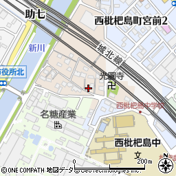愛知県清須市西枇杷島町小場塚1239周辺の地図
