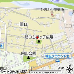 愛知県尾張旭市上の山町（間口）周辺の地図