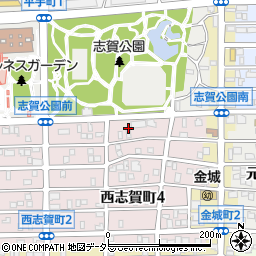 愛知県名古屋市北区西志賀町4丁目79周辺の地図