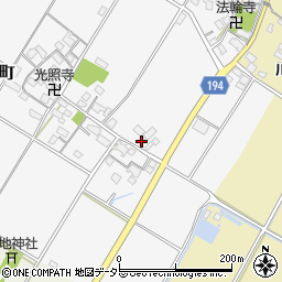 滋賀県東近江市阿弥陀堂町165周辺の地図