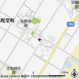 滋賀県東近江市阿弥陀堂町350周辺の地図