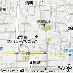 愛知県あま市新居屋郷19周辺の地図