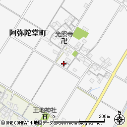滋賀県東近江市阿弥陀堂町373周辺の地図