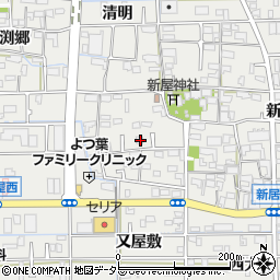 愛知県あま市新居屋郷18周辺の地図