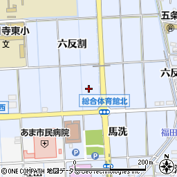 愛知県あま市西今宿八反田周辺の地図