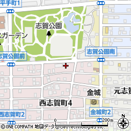 愛知県名古屋市北区西志賀町4丁目76周辺の地図