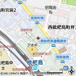 愛知県清須市西枇杷島町養和周辺の地図