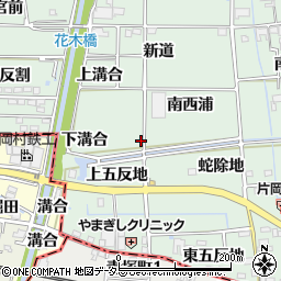 愛知県あま市蜂須賀折戸周辺の地図