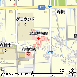 北津島病院（回精会）周辺の地図