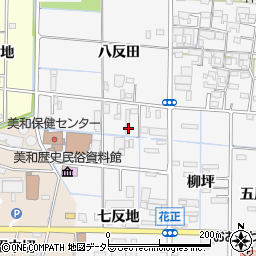 愛知県あま市花正中之割周辺の地図