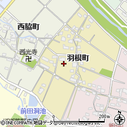 愛知県瀬戸市羽根町105周辺の地図
