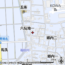 愛知県あま市西今宿郷内二6周辺の地図