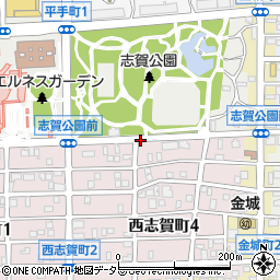 西志賀町駐車場周辺の地図