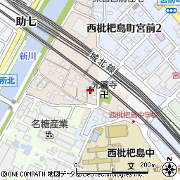 愛知県清須市西枇杷島町小場塚1249周辺の地図
