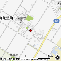 滋賀県東近江市阿弥陀堂町351周辺の地図